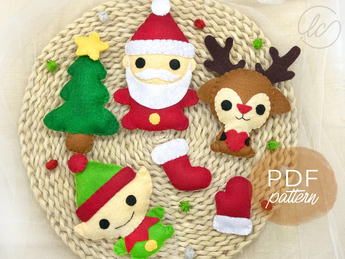 Christmas Bundles Felt Sewing Pattern – Christmas sewing pattern PDF