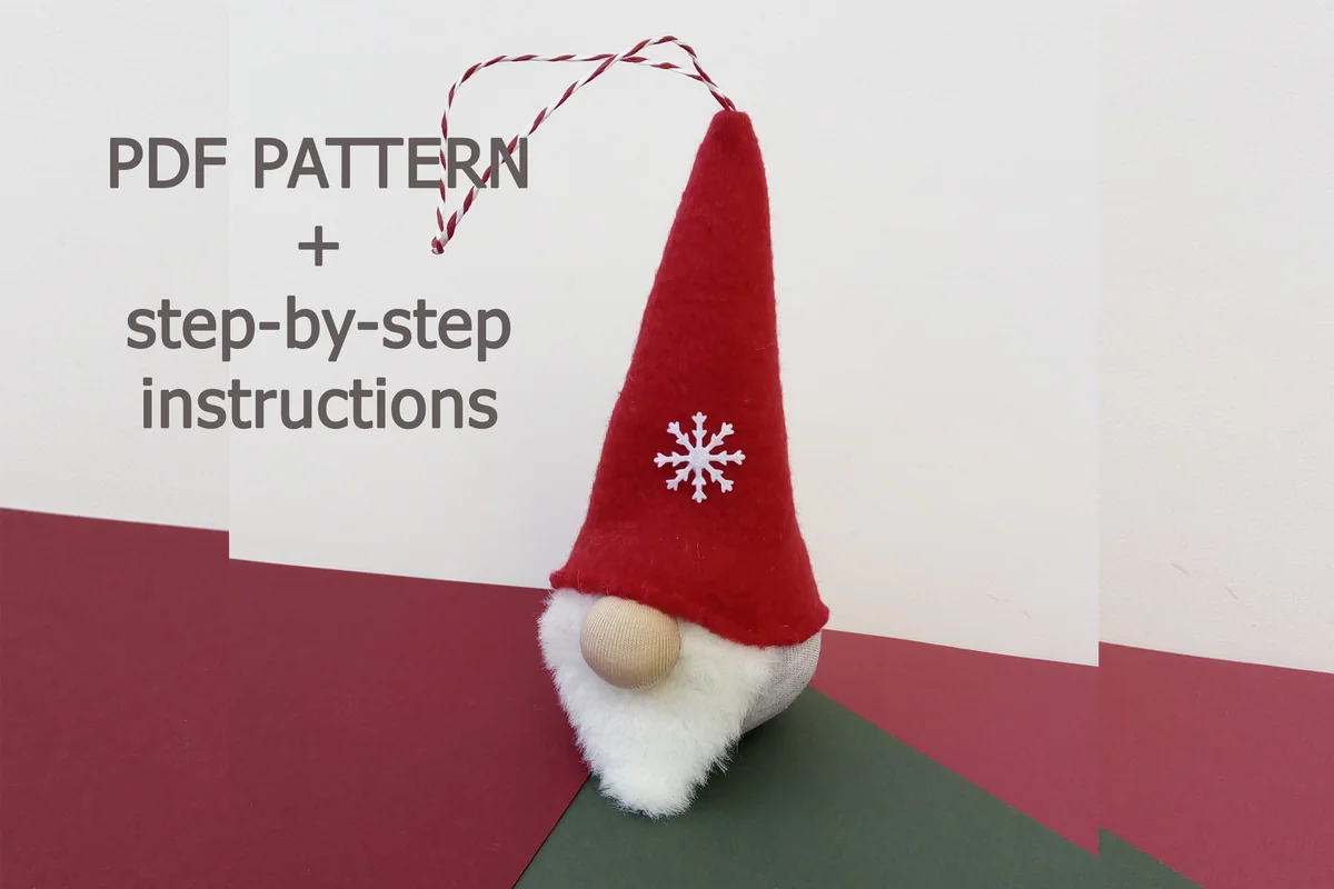 Christmas Gnome PATTERN, PDF, Gnome Doll – gnome sewing pattern PDF